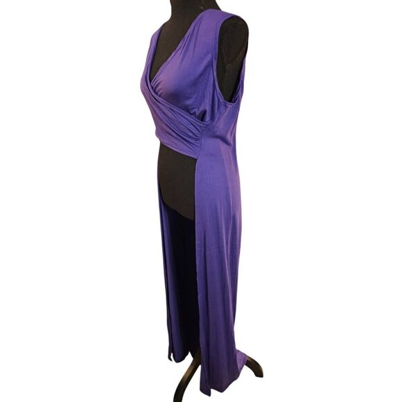 Purple Summer Bodice Wrap  or Bathing Suit Coverup, Size XXL - Picture 2 of 6